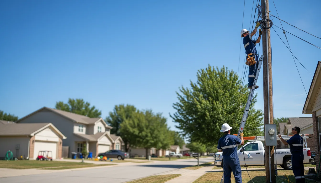 Residential electrician providing installation services in Palmersville, TN